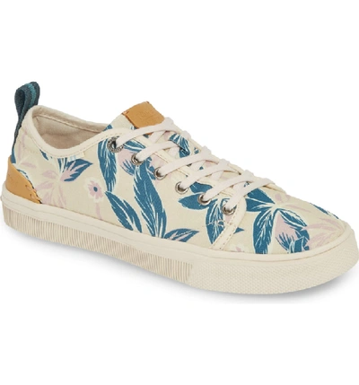 Toms Trvl Lite Low Top Sneaker In Lilac Floral Print Fabric