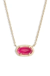 Kendra Scott Ember Pendant Necklace In Gold/ Azalea Illusion
