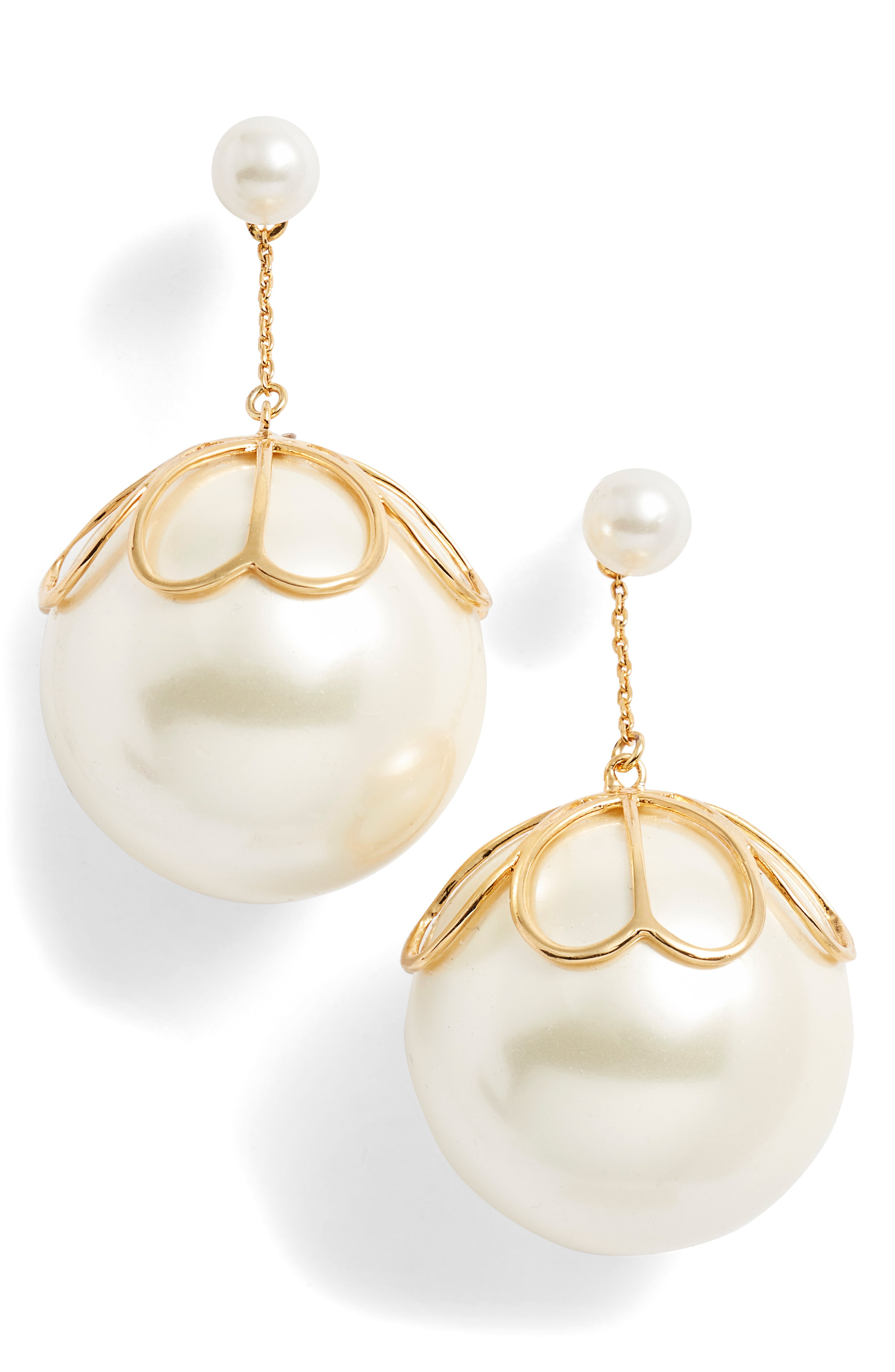 kate spade pearlette drop earrings