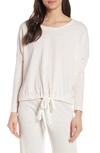 Eberjey Heather Knit Slouchy Tee In Rosewater