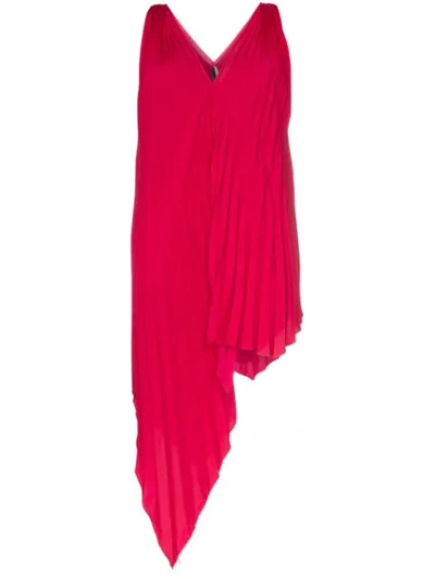 Poiret Draped Pleated Top In Pink