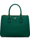 Prada Galleria Bag In Green