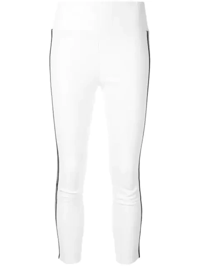 Sprwmn Athletic Capri Leggings In White