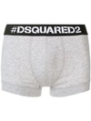 Dsquared2 Logo Band Boxer Shorts In Grey