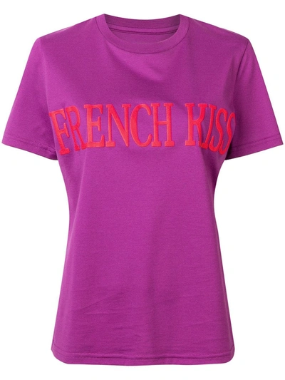 Alberta Ferretti Slogan T-shirt - Purple