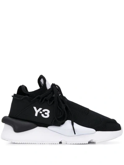 Y-3 Kaiwa Knit Sneakers In Black