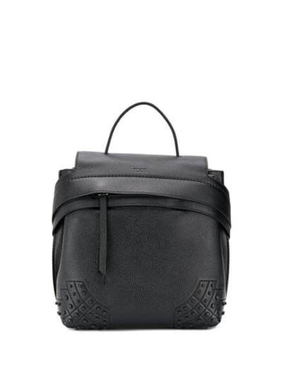 Tod's Wave Backpack In Black