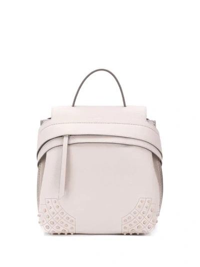 Tod's Wave Backpack In Grey