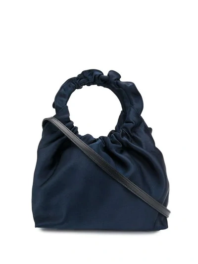 The Row Circular Top Handle Bag In Blue