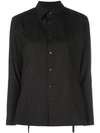 Yohji Yamamoto Straight Fit Shirt In Black