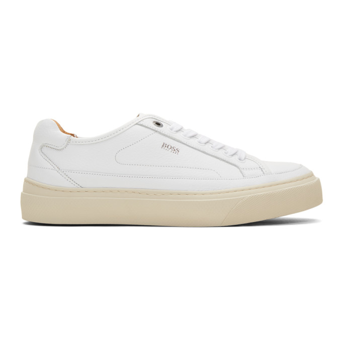 hugo boss white tennis shoes