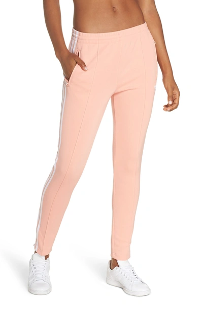 Adidas Originals Adidas Sst Track Pants In Dust Pink