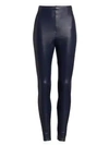 Commando Perfect Faux-leather Leggings In Navy