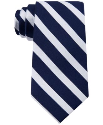 Tommy Hilfiger Men's Slide Stripe Tie In Navy | ModeSens