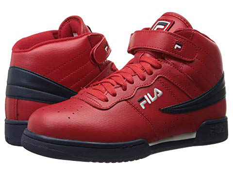 red and blue filas