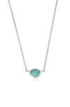 Silver/ Amazonite