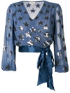 Temperley London Starlet Blouse In Blue