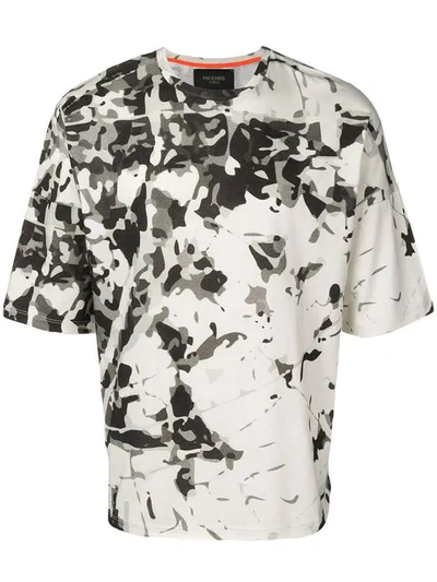 Mr & Mrs Italy Camouflage Print T-shirt In White