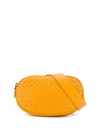 Bottega Veneta Intrecciato Belt Bag In Yellow