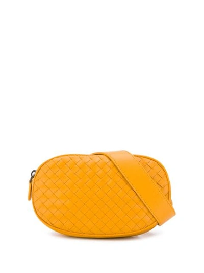 Bottega Veneta Intrecciato Belt Bag In Yellow