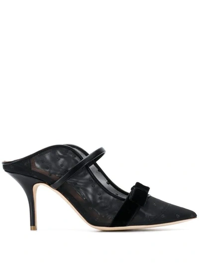 Malone Souliers Marguerite Mesh Mules In Black