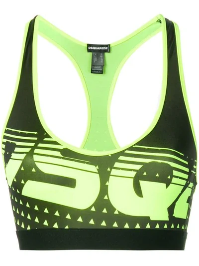 Dsquared2 Logo Sports Top In Green