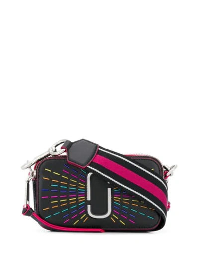 Marc Jacobs The Snapshot Confetti Crossbody Bag In Black