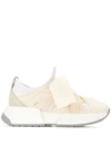 Mm6 Maison Margiela Bow Detail Trainers In White