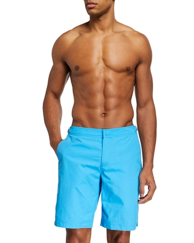 Orlebar Brown Men's Dane Ii Solid Swim Trunks In Blue