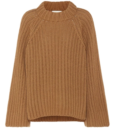 Arje Steph Wool And Silk Sweater In Brown