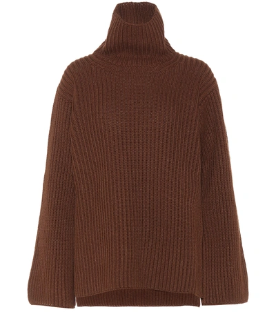 Arje Mayka Wool And Silk Jumper In Brown