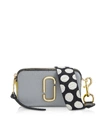 Marc Jacobs Snapshot Leather Camera Bag In Rock Gray/gold