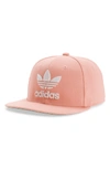 Adidas Originals Trefoil Chain Snapback Baseball Cap - Pink In Dust Pink/ White