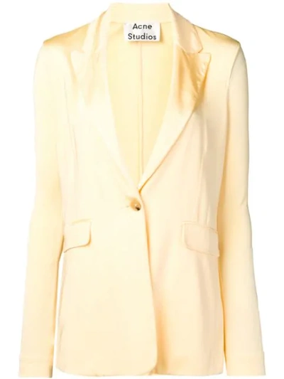 Acne Studios Janine Blazer In Yellow