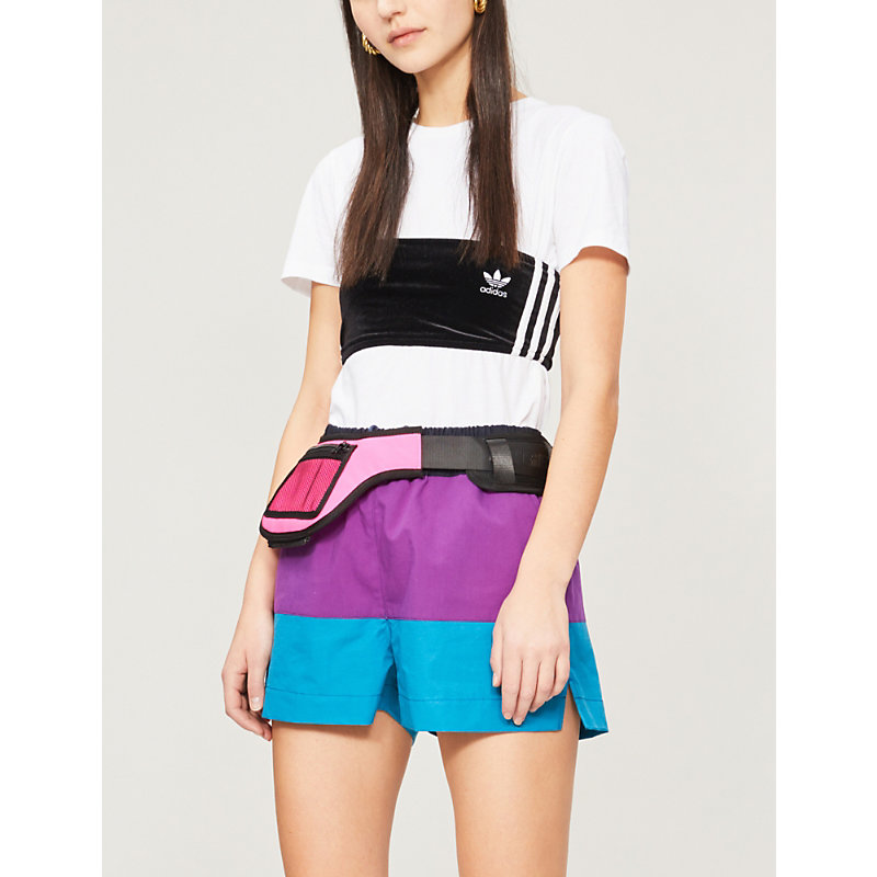 adidas velvet shorts