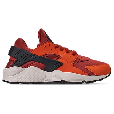 Nike Men's Air Huarache Run Running Sneakers From Finish Line In Firewood Orange/white-cam