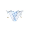 Tory Burch Gemini Link Printed String Bikini Bottom In Ivory Far And Away