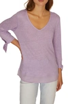 Sanctuary Sylvie Tiered Hem Linen Tee In Charming Lilac