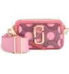 Marc Jacobs The Jelly Glitter Snapshot Crossbody Bag - Pink In Pink Multi/gold