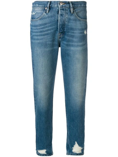 Frame Le Pegged Cuffed Crop Jeans In Wiltern Suite