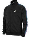 Nike Men's Sportswear Track Jacket In Black/teal