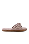 Ariana Bohling Alpaca Top Knot Slide In Beige.