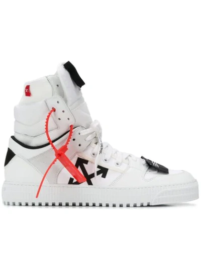 Off-white Off Court Leather Hi-top Trainers In White