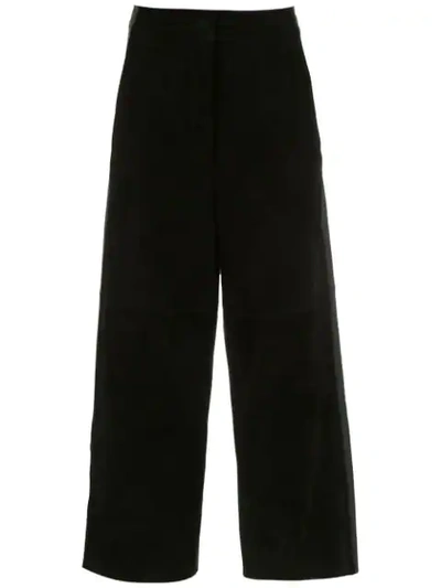 Egrey Panelled Culottes In Black