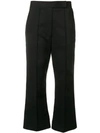 3.1 Phillip Lim Cropped Flared Trousers In Black