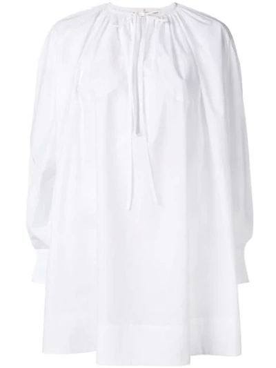 Golden Goose Drawstring Neck Blouse In White