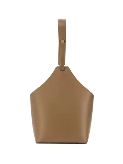 Aesther Ekme Top Handle Bucket Bag In Brown