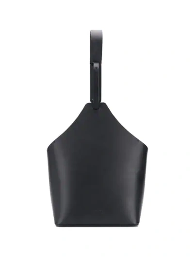 Aesther Ekme Top Handle Bucket Bag In Black