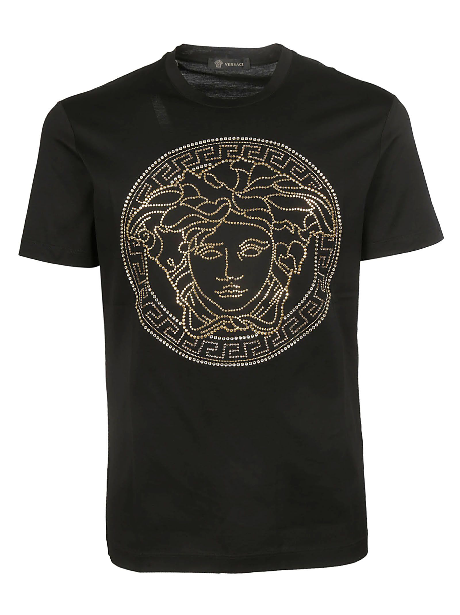 Versace Studded Medusa Head Logo T-shirt | ModeSens