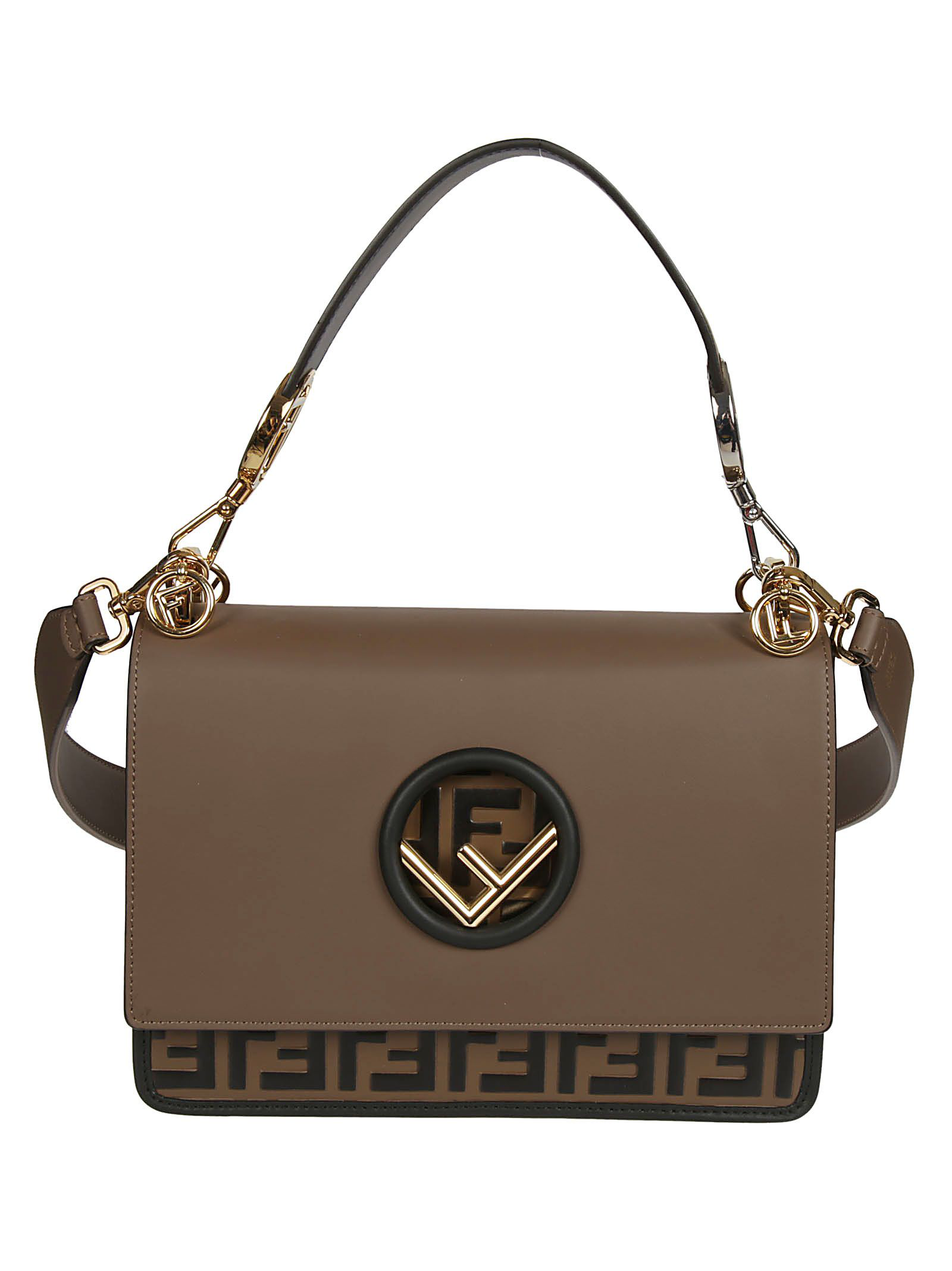 fendi kan if shoulder bag